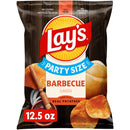 (4 pack) Lay's Barbecue Flavored Potato Chips, Party Size, 12.5 oz Bag