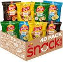 Lay's Barbecue Flavored Potato Chips Snacks Multipack, 1 oz Bags, 40 Count