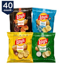 Lay's Potato Chip Variety Pack Snack Chips, 40 Count Multipack
