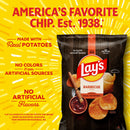(4 pack) Lay's Barbecue Flavored Potato Chips, Party Size, 12.5 oz Bag